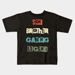 Son Brother Gaming Legend Kids T-Shirt